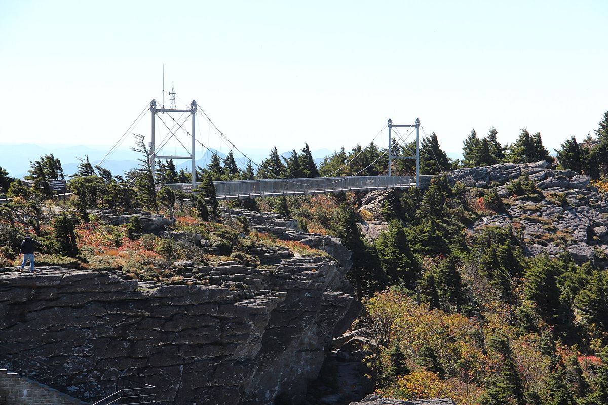 Mile High Swinging Bridge at Grandfather Mountain, Avery County